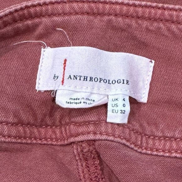 Anthropologie Red Cargo Relaxed Pants Women’s 0 - Picture 3 of 4